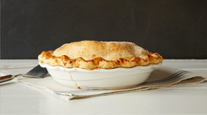Handcrafted Apple and Nutmeg Family size pie.